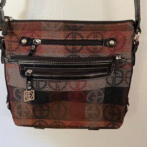 Giani Bernini Geometric Crossbody Bag With Adjustable Strap & Multiple Zipper Co